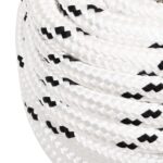 vidaXL Pracovné lano biele 16 mm 100 m polyester – Obrázok 4