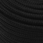 vidaXL Pracovné lano čierne 12 mm 250 m polyester – Obrázok 4