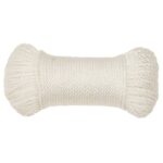 vidaXL Pracovné lano biele 8 mm 25 m polypropylén – Obrázok 3