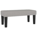 vidaXL Lavička bledosivá 70x30x30 cm látka – Obrázok 2