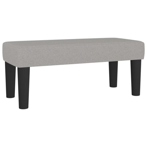 vidaXL Lavička bledosivá 70x30x30 cm látka – Obrázok 2