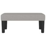 vidaXL Lavička bledosivá 70x30x30 cm látka – Obrázok 3