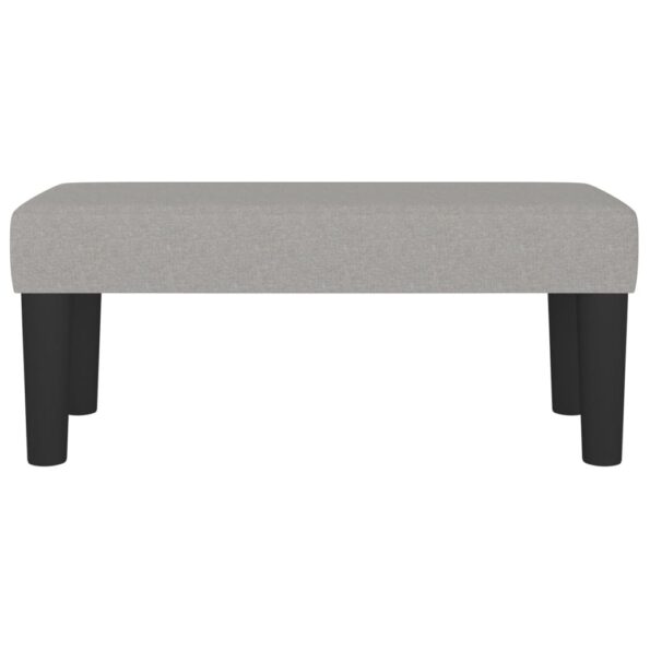 vidaXL Lavička bledosivá 70x30x30 cm látka – Obrázok 3