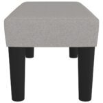 vidaXL Lavička bledosivá 70x30x30 cm látka – Obrázok 4