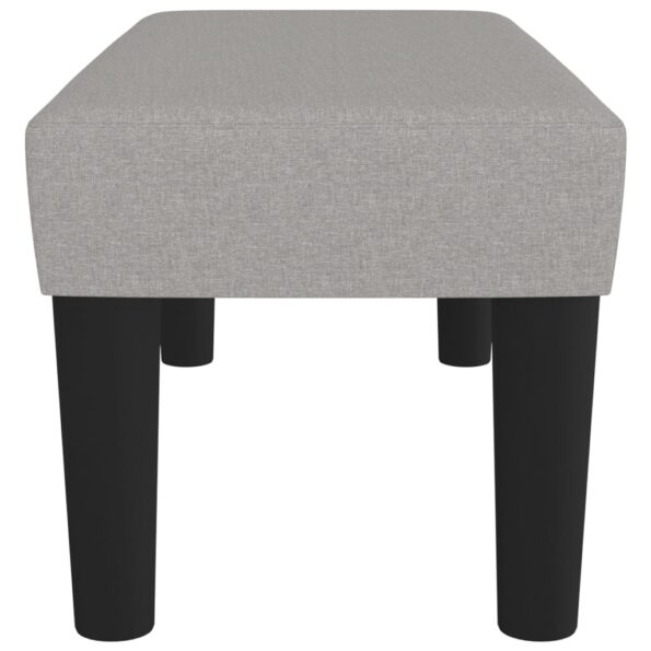 vidaXL Lavička bledosivá 70x30x30 cm látka – Obrázok 4