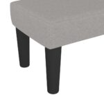 vidaXL Lavička bledosivá 70x30x30 cm látka – Obrázok 5