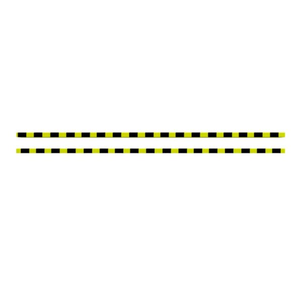 vidaXL Chrániče hrán 2 ks žlto-čierne 6x2x101,5 cm PU – Obrázok 3