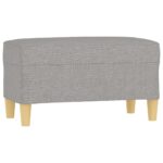vidaXL Lavica bledosivá 70x35x41 cm látka – Obrázok 2