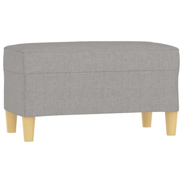 vidaXL Lavica bledosivá 70x35x41 cm látka – Obrázok 2
