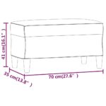 vidaXL Lavica bledosivá 70x35x41 cm látka – Obrázok 7
