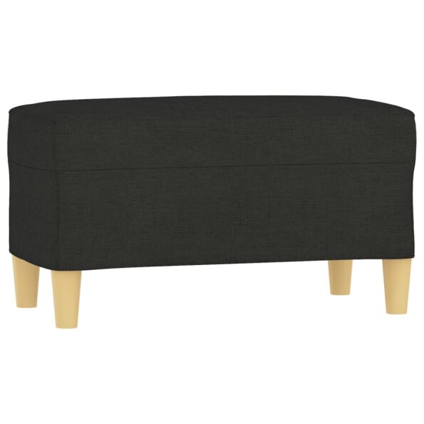 vidaXL Lavica čierna 70x35x41 cm látka – Obrázok 2