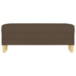vidaXL Lavička hnedá 100x35x41 cm látka – Obrázok 3