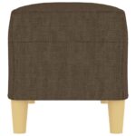 vidaXL Lavička hnedá 100x35x41 cm látka – Obrázok 4