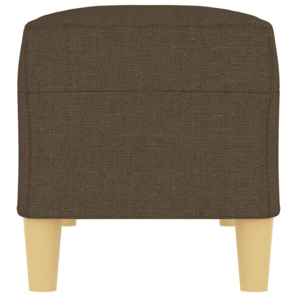 vidaXL Lavička hnedá 100x35x41 cm látka – Obrázok 4