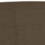 vidaXL Lavička hnedá 100x35x41 cm látka – Obrázok 5