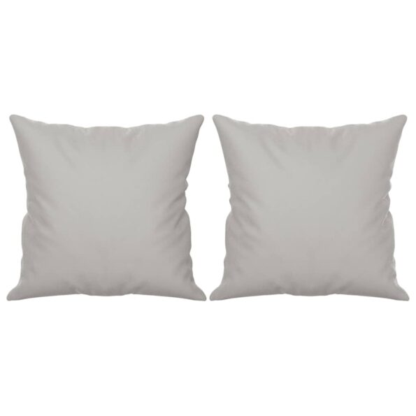 vidaXL Dekoratívne vankúše 2 ks bledosivé 40x40 cm mikrovláknová látka – Obrázok 2
