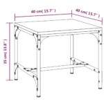 vidaXL Bočné stolíky 2 ks dymový dub 40x40x35 spracované drevo – Obrázok 10
