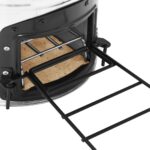 vidaXL Kempingový varič na drevo strieborný 45,5x33x25,5 cm oceľ – Obrázok 8