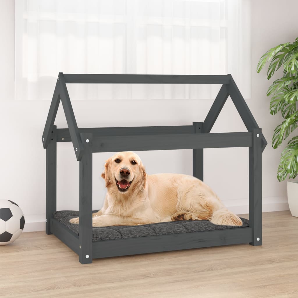 VXL8720287207061_m_en_hd_1.jpg vidaXL Posteľ pre psa sivá 81x60x70 cm borovicový masív – Obrázok 1
