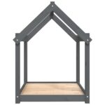 vidaXL Posteľ pre psa sivá 101x70x90 cm borovicový masív – Obrázok 6