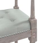 vidaXL Lavička bledosivá 110x40x70 cm zamat – Obrázok 5