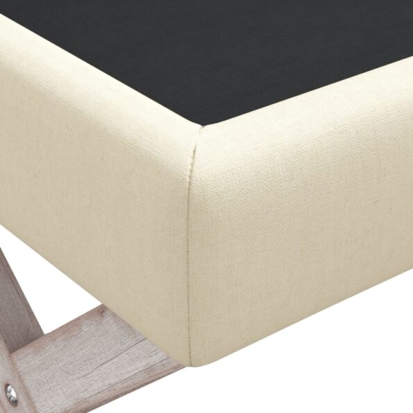 vidaXL Úložná taburetka 110x45x49 cm, ľan – Obrázok 5