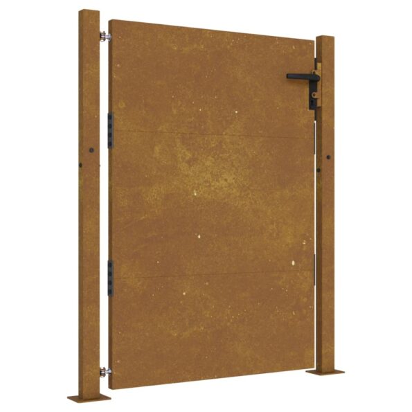 vidaXL Záhradná brána 100x150 cm, cortenová oceľ – Obrázok 2