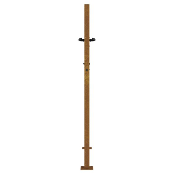 vidaXL Záhradná brána 100x150 cm, cortenová oceľ – Obrázok 5