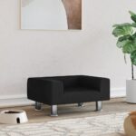 vidaXL Pelech pre psa čierny 50x40x26,5 cm zamat – Obrázok 2