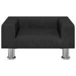 vidaXL Pelech pre psa čierny 50x40x26,5 cm zamat – Obrázok 3