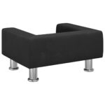 vidaXL Pelech pre psa čierny 50x40x26,5 cm zamat – Obrázok 5
