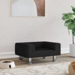 vidaXL Pelech pre psa čierny 50x40x26,5 cm zamat