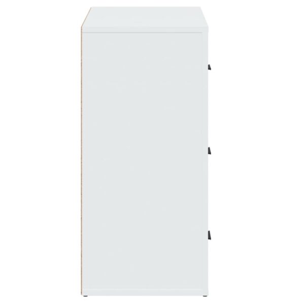 vidaXL Komoda biela 80x33x70 cm spracované drevo – Obrázok 5