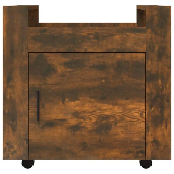 vidaXL Stolový vozík dymový dub 60x45x60 cm spracované drevo – Obrázok 6