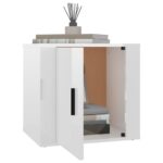 vidaXL Nočné stolíky 2 ks lesklé biele 50x39x47 cm – Obrázok 4