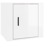 vidaXL Nočné stolíky 2 ks lesklé biele 50x39x47 cm – Obrázok 5