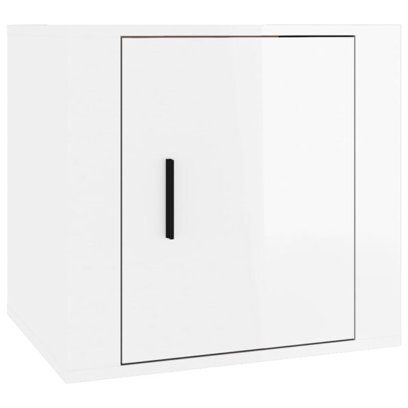vidaXL Nočné stolíky 2 ks lesklé biele 50x39x47 cm – Obrázok 5