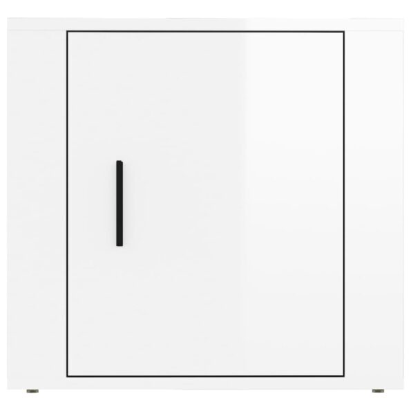 vidaXL Nočné stolíky 2 ks lesklé biele 50x39x47 cm – Obrázok 6