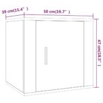 vidaXL Nočné stolíky 2 ks lesklé biele 50x39x47 cm – Obrázok 11