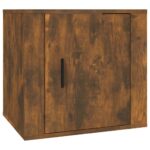 vidaXL Nočný stolík dymový dub 50x39x47 cm – Obrázok 2