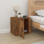 vidaXL Nočný stolík dymový dub 50x39x47 cm – Obrázok 3