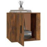 vidaXL Nočný stolík dymový dub 50x39x47 cm – Obrázok 4