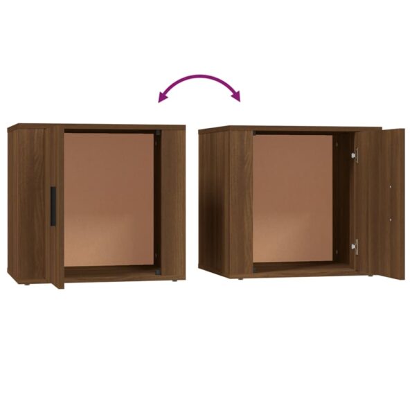 vidaXL Nočný stolík hnedý dub 50x39x47 cm – Obrázok 8