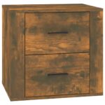 vidaXL Nočný stolík dymový dub 50x39x47 cm – Obrázok 2
