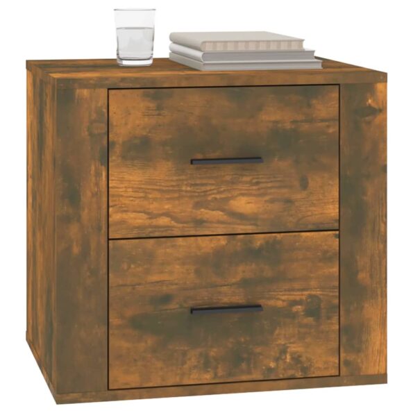 vidaXL Nočný stolík dymový dub 50x39x47 cm – Obrázok 4