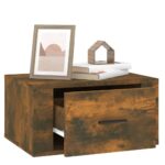 vidaXL Nástenný nočný stolík dymový dub 50x36x25 cm – Obrázok 5