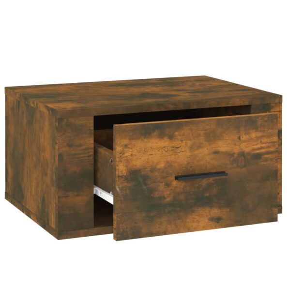 vidaXL Nástenný nočný stolík dymový dub 50x36x25 cm – Obrázok 7