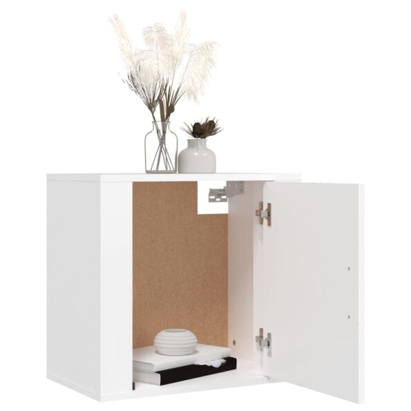 vidaXL Nástenné nočné stolíky 2 ks biele 50x30x47 cm – Obrázok 4