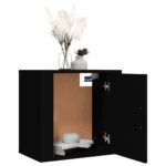 vidaXL Nástenné nočné stolíky 2 ks čierne 50x30x47 cm – Obrázok 4