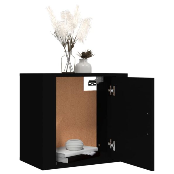 vidaXL Nástenné nočné stolíky 2 ks čierne 50x30x47 cm – Obrázok 4